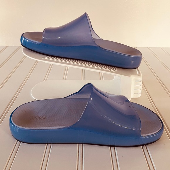 Melissa Cloud Comfort Periwinkle Size 7 women's Slide sandals - Picture 9 of 11